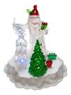 Luminária Decorativa Árvore De Natal Papai Noel Rena 20.5cm