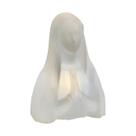 Luminária Decorativa Busto Nossa Senhora Branca - Bivolt para Oratório e Ambientes Aconchegantes