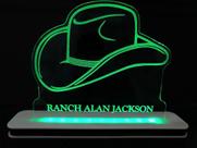 Luminária Decorativa com LED Cowboy Chapéu