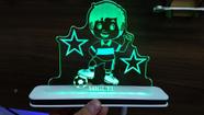 Luminária Decorativa com LED Menino Futebol