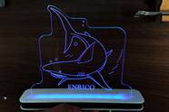 Luminária Decorativa com LED Tubarão