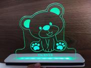 Luminária Decorativa com LED Ursinha Luminária Decorativa com LED Ursinha
