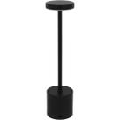 Luminária Decorativa de LED Mesa USB Metal 33x8 Preto