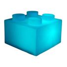 Luminária Decorativa de Mesa Bloco Usare Azul Luminária Decorativa de Mesa Bloco Usare Azul