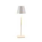 Luminaria decorativa de mesa usb metal bco 38x10x10cm