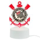 Luminária Decorativa Escudo Time Futebol Corinthians 18cm Presente para Torcedor