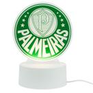 Luminária Decorativa Escudo Time Futebol Palmeiras 18cm Presente para Torcedor Luminária Decorativa Escudo Time Futebol Palmeiras 18cm Presente para Torcedor