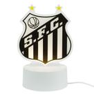 Luminária Decorativa Escudo Time Futebol Santos 18cm Presente para Torcedor Luminária Decorativa Escudo Time Futebol Santos 18cm Presente para Torcedor