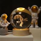 Luminária Decorativa Globo De LED Bola De Cristal Colorido Bivolt 3D 6Cm Com USB Enfeite Universo Luminária Decorativa Globo De LED Bola De Cristal Colorido Bivolt 3D 6Cm Com USB Enfeite Universo