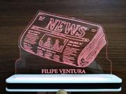 Luminária Decorativa LED Jornalismo