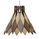 Luminária Decorativa Madeira Pendente Jericoacoara 27cm