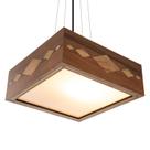 Luminária Decorativa Madeira Pendente Maresias Nog 45cm