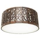 Luminária Decorativa Madeira Plafon Copacabana Red 35cm
