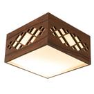 Luminária Decorativa Madeira Plafon Pipa Lite 20cm