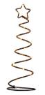 Luminária Decorativa Preta de Metal Árvore de Natal 35,5cm