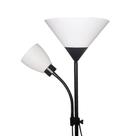 Luminaria Duo Floor Chao Abajur Articulada Pedestal Coluna Lustre 172cm