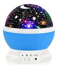 Luminária E Projetor De Luz Estrelas Infantil Galáxia Abajur