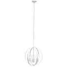 Luminária Elegant Designs PT1021-WHT 46 cm Modern Sphere Orb