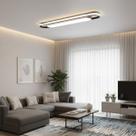 Luminária Elegante LED 36W Difusor Central e Lateral 60cm Três Tons de Iluminação Bivolt Luxo