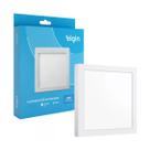 Luminária Elgin Plafon Led Sobrepor Quadrado 24w 28,5x28,X2,7 Branco Frio