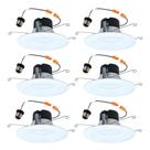 Luminária embutida LED HALO LT de 5 polegadas/6 polegadas, pacote com 6