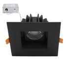 Luminária embutida LED Maxxima 4" ultrafina antirreflexo preta com acabamento em 120 V