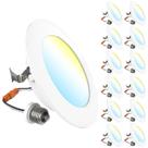 Luminária embutida LED Sunco Lighting de 4" retrofit 800LM regulável