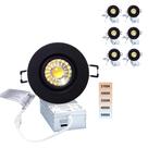 Luminária Embutida POPANU 3" Direcionável Gimbal Downlight 8W 5 CCT, Pacote com 6 Luminária Embutida POPANU 3" Direcionável Gimbal Downlight 8W 5 CCT, Pacote com 6