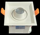 Luminaria Embutir Com Dissipador De Calor Completo Foco Fechado 10X10X12Cm 8W 3000K Para Loja de Shop Biv Seed
