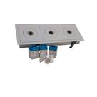 Luminária Embutir Triplo Square com Mini Led 3w 3000k Bivolt