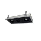 Luminária Embutir Triplo Square Modular BF 3 PAR20 E27 PMTX