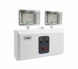 Luminaria emergencia dupla 5w 6500k bivolt - g-light - G-Ligth
