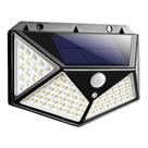 Luminária Energia Solar Cor Branco Quente 3 Funções Lampada 100 Led Sensor Presença KB-100
