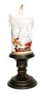 Luminária Enfeite Natalino Natal Vela Musical Papai Noel 26cm