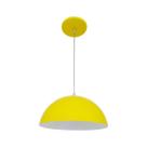 Luminária Esfera Lustre Led de Teto Meia Lua 34 Texturado