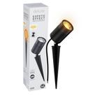 Luminária Espeto Jardim Effect Round Avant 10w Lâmpada Led Cob Luz Amarela Bivolt Prova D'Água