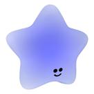 Luminária Estrela Quarto Bebê com lâmpada LED RGB Colorida Muda de Cor Abajur Presente Decoração
