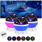 Luminária Estrelas Mesa Infantil Rosa Projetor Galaxy Linda Compacta