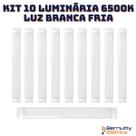 Luminária Flat Linear Led 40w 120cm Sobrepor Slim Calha