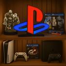 Luminária Gamer 3D Presente Decoração Modelo Playstation mesa