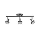 Luminária GLOBE 19" com 3 luzes regulável LED preto fosco Luminária GLOBE 19" com 3 luzes regulável LED preto fosco