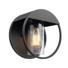 Luminária GLOBE 44388 Matte Black Seed Glass