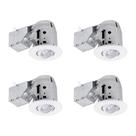 Luminária GLOBE 90718 LED giratória de 3 polegadas, pacote com 4, 400 lúmens