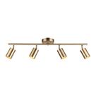 Luminária GLOBE Pratt 4-Light Track Lighting Matte Brass