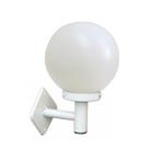 Luminária Globo Braço Reto de Parede Alumínio Branco 20x15cm