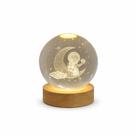 Luminária Globo de Cristal Base Média 8cm Decorativa para Sala Quarto
