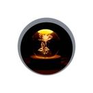 Luminária Globo de Vidro Led 3D USB com Base de Madeira 8cm Art House