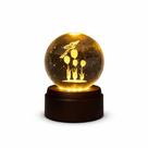 Luminária Globo Decorativa 8cm em Cristal e Plástico Ideal para Decoração
