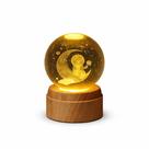 Luminária Globo Decorativa 8cm em Cristal e Plástico Ideal para Decoração