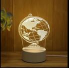 Luminária Globo LED USB Acrílico e Plástico 20cm - DAM290